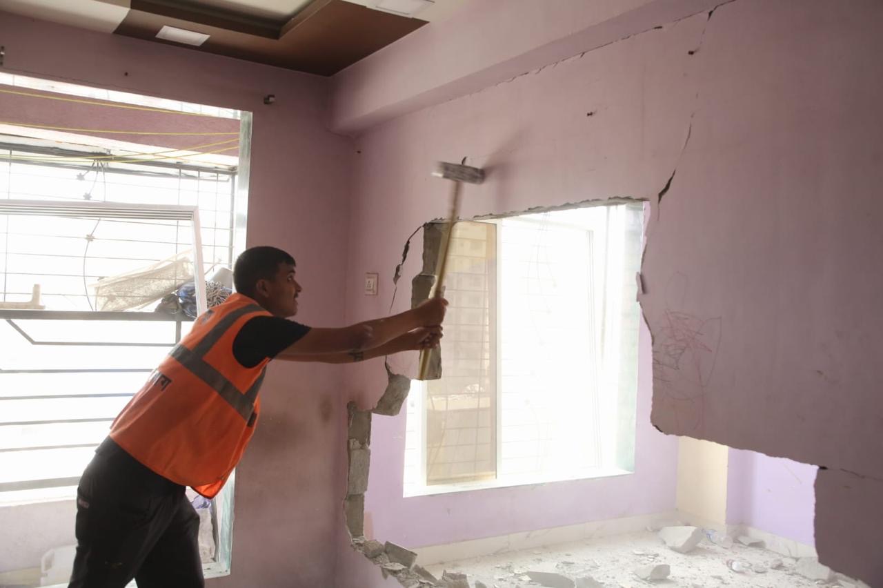 दिवा येथील अनधिकृत इमारतींवरील कारवाईत उर्वरित पाच इमारती रिक्